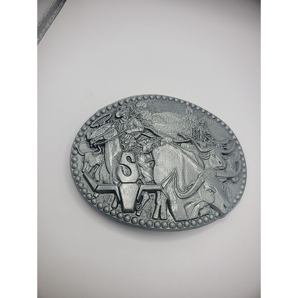 Belt Buckle Zee Series Metal Tone Cowboy Rancher Horse Bull Ride - Picture 7 of 13